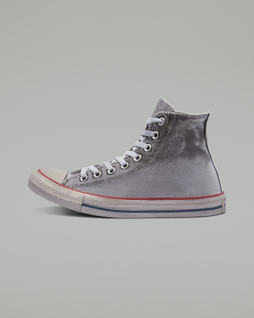 Tenisi Inalti Barbati Converse Chuck Taylor All Star Panza Smoke Gri Albi | RO E0NDZ748